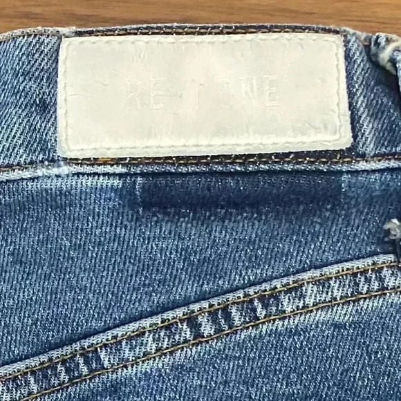 REDONE Jeans 90s High Rise Straight Crop 70s As F**CK REVOLVE Raw Hem - Picture 12 of 16